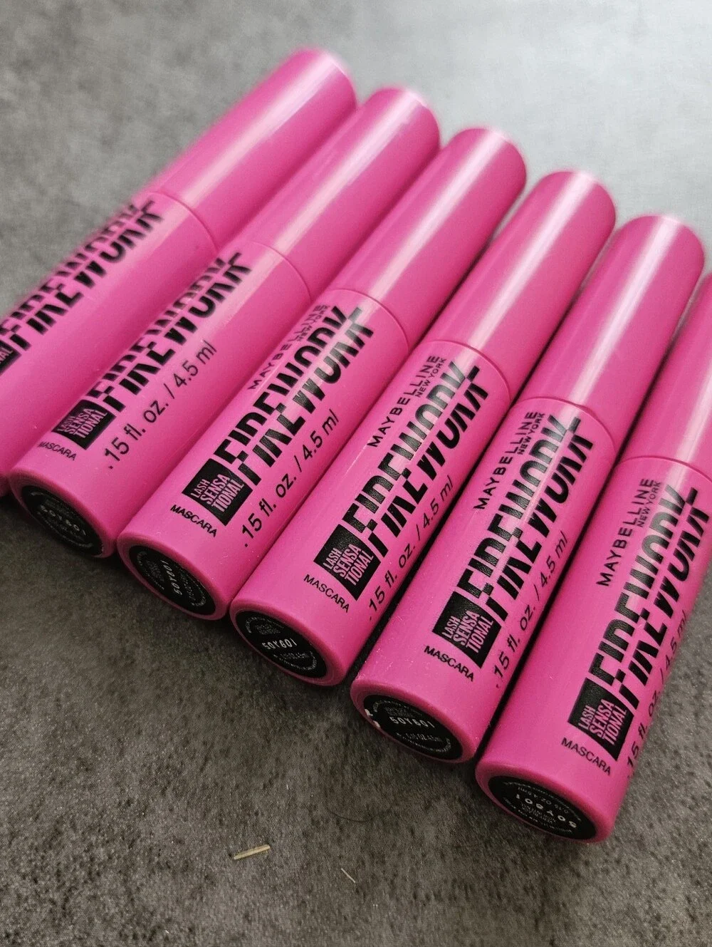 13 tubes Maybelline Firework VERY BLACK Lash Sensational Mascara .15 oz each NEW